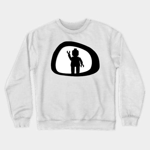 View from a Car Wing Mirror Crewneck Sweatshirt by ChilleeW